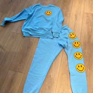 Aviator nation smiley sweatshirt and sweatpants size small SOLD